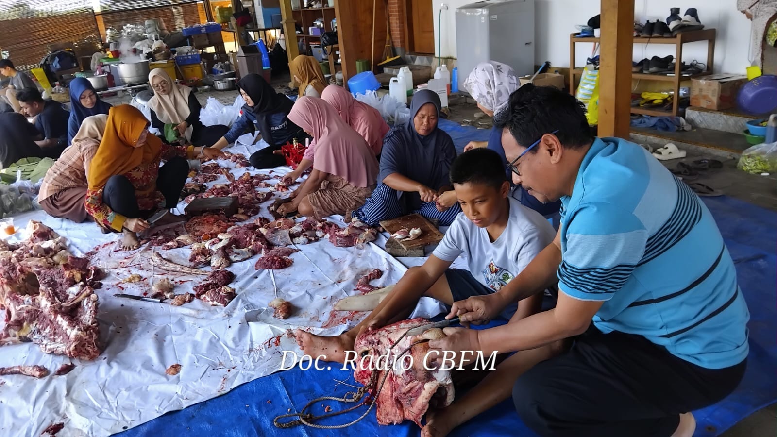 Idul Adha Bupati Bupati Harno kurban sapi