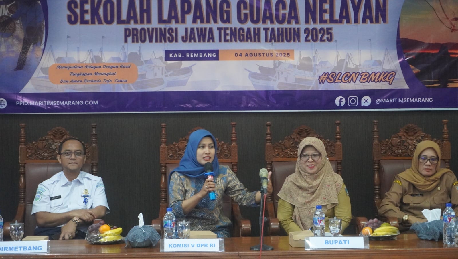 Gelar Sekolah Lapang Cuaca, Nelayan di Rembang Pelajari Lokasi Banyak Ikan