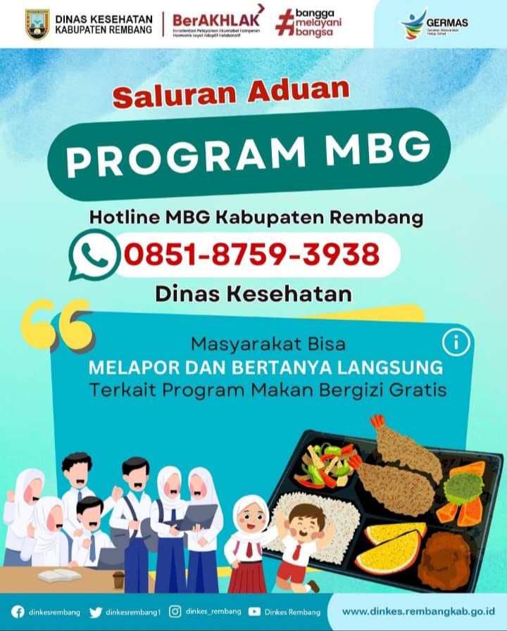 Pemkab Rembang Buka Layanan Aduan MBG