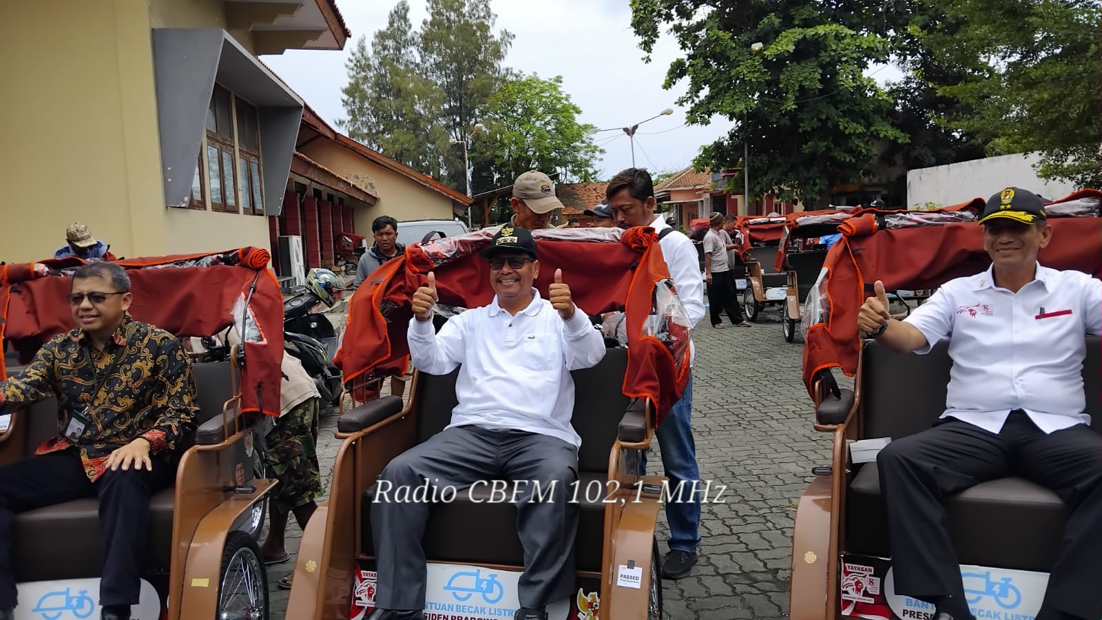 100 becak listrik Presiden Prabowo diserahkan ke Rembang