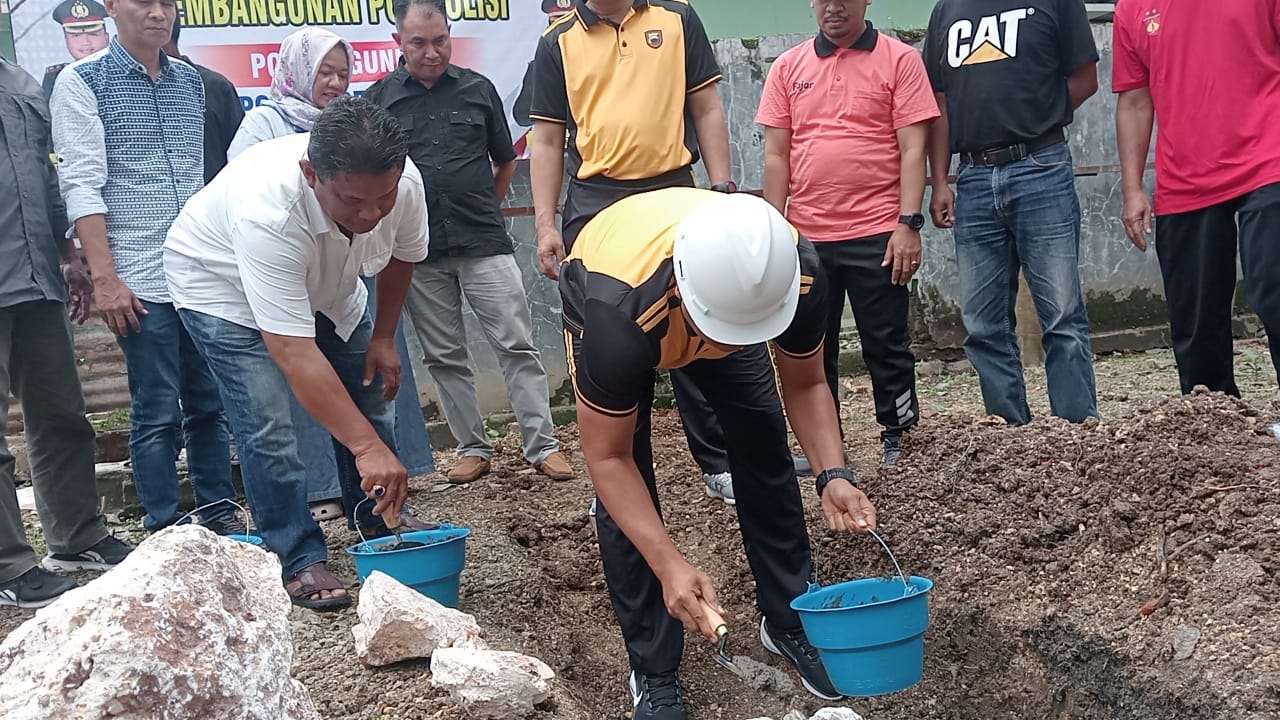 Warga Desa Tegaldowo Bangun Kantor Polisi Secara Swadaya, Kapolres Mengucapkan Terima Kasih