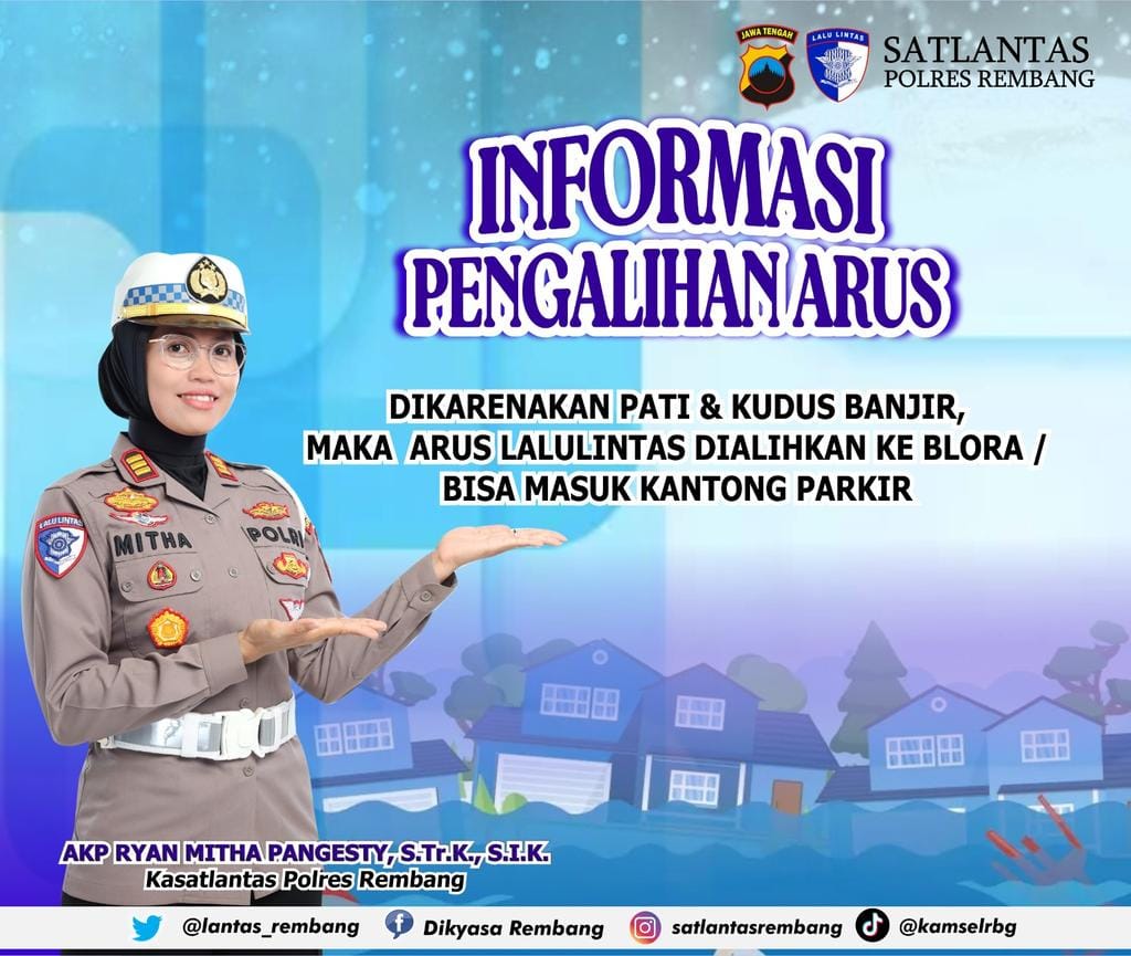 Hindari kemacetan, Polres Rembang beri himbauan