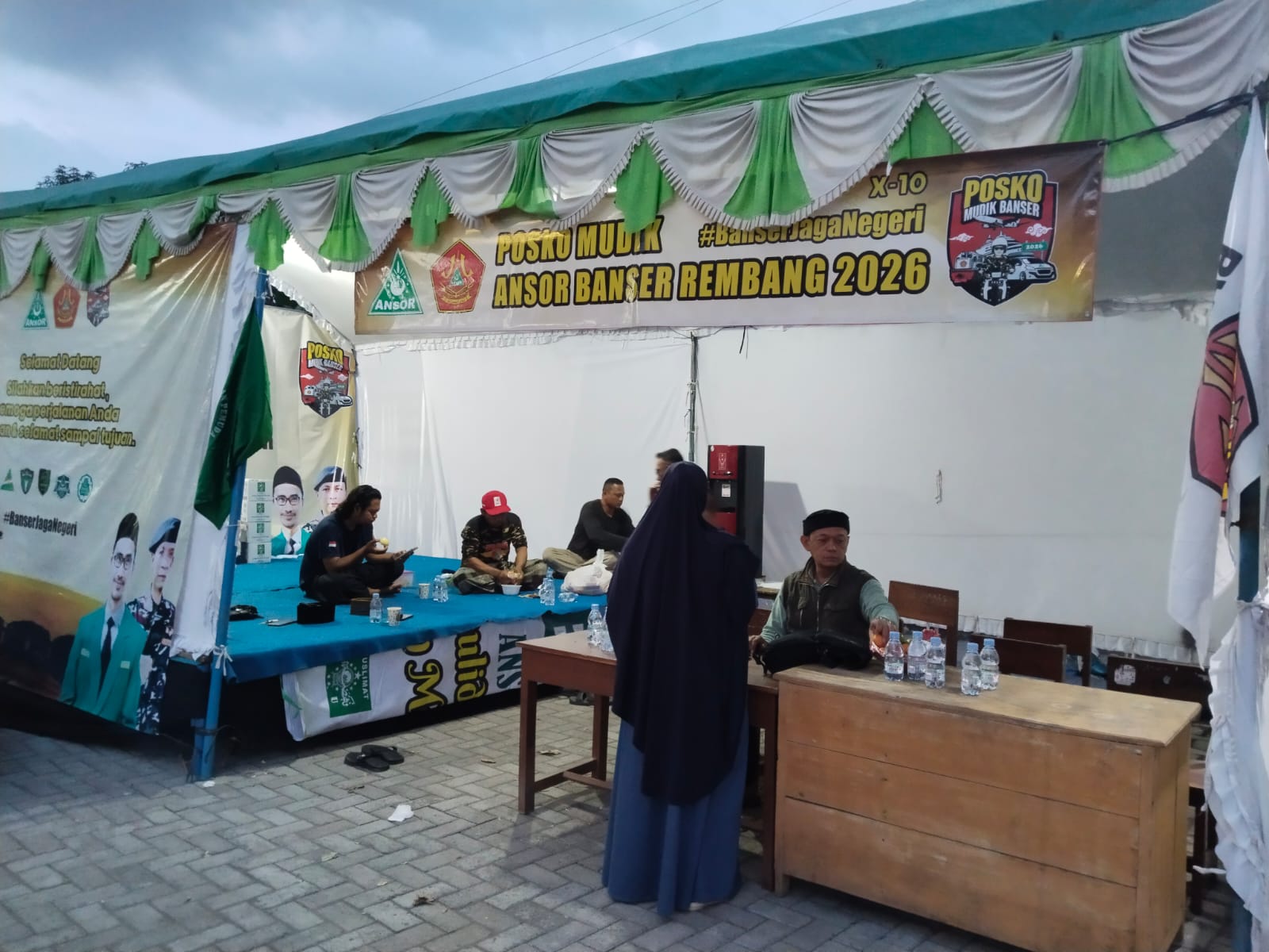 Posko Mudik Banser Rembang diminati Pemudik